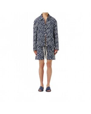 Commas Sea Storm Jacquard Short - Blue