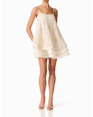 Elliatt Vessia Shift Mini Dress - Natural