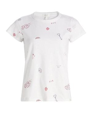 Rag & Bone All Over Valentines Tee - White