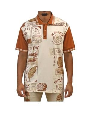 Black Leaf Stay Elevated Polo Shirt - Brown