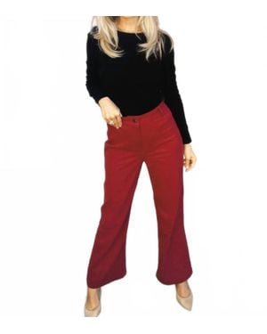 Sadie & Sage Sky Bar Pant - Red
