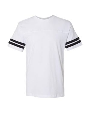 L.A.T Football Fine Jersey Tee - White
