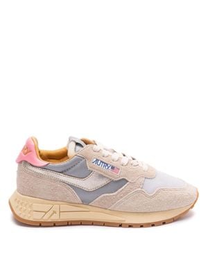 Autry Paneled Ridged Sneakers - Pink