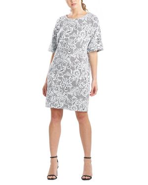 Natori Floral Jacquard Dress - White