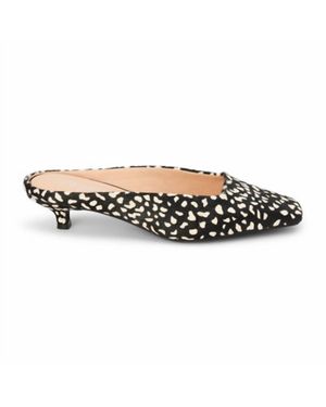 Matisse Classy Square Toe Kitten Heel Mules - Black