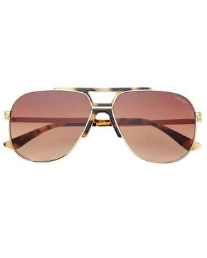 Freyrs Eyewear Logan Aviator Sunglasses - Brown