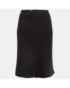 Armani Collezioni Silk Formal Pencil Skirt - Black