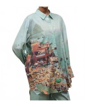 STAUD Sandbar Top - Blue