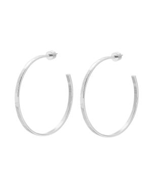 Eklexic 2" Hammered Hoops - Metallic