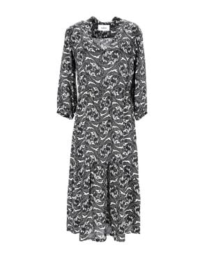 Ba&sh Paisley-Print Midi Dress - Gray