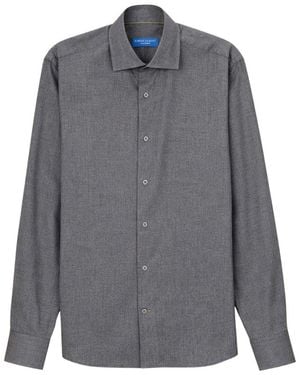 Robert Talbott Reynolds Ultra Light Weight Brushed Shirt - Gray