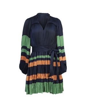 Ulla Johnson Alia Pleated Mini Dress - Blue