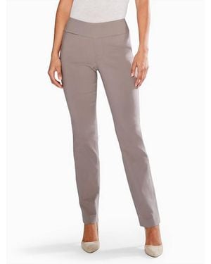 NIC+ZOE Wonderstretch Pocket Straight Leg Pant - Gray