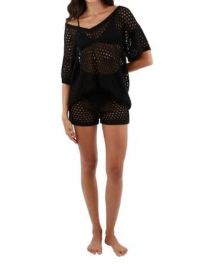 Jordan Taylor Pyrite Off Shoulder Dress - Black
