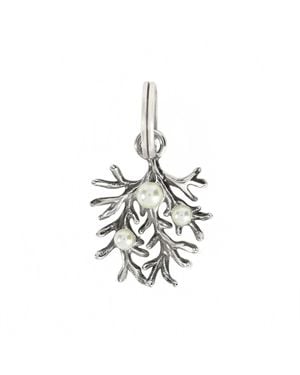 Brighton Sunset Cove Sea Coral With Pearls Charm - White