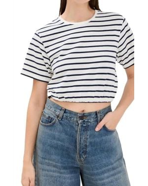 Jonathan Simkhai Jojo Cropped T Shirt - Blue