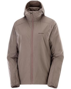 Salomon Taupe Mountain Flex Minimalist Trekking Jacket - Gray