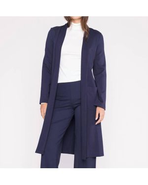 Ripley Rader Ponte Knit Smoking Jacket - Blue