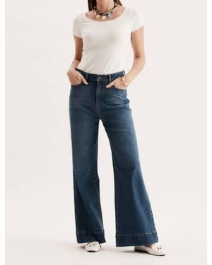 tyler boe Flared High Rise Jean - Blue