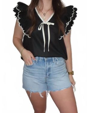 TCEC Carrie High-Rise Jean Short - Black