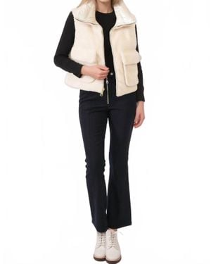 Belle Fare Lodi Faux Shearling Reversible Vest - Black