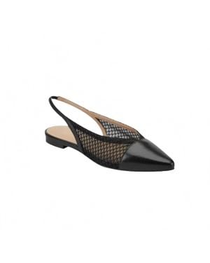 Marc Fisher Davin Pointed Toe Slingback Flat - Black