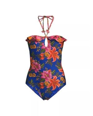 FARM Rio One-Piece Swimsuit, Summer Fruit - Blue