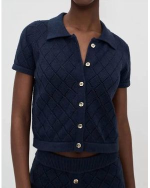 Hevron Arlet Cardigan - Blue