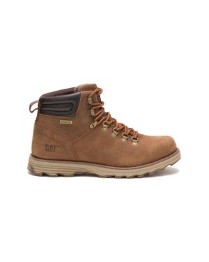Caterpillar  CAT Footwear Caterpillar Sire Waterproof Sugar Leather Cat Work Boots - Brown
