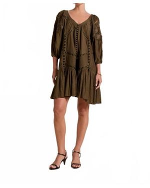 Scarlett Poppies Holly Mini Dress - Brown