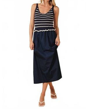 Sunday Edition The Calista Dress - Blue