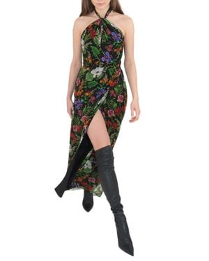 Borgo De Nor Alyona Georgette With Lurex Dress - Black