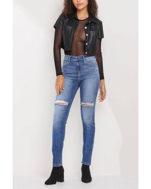 Sneak Peek Cheri High Rise Jeans - Blue