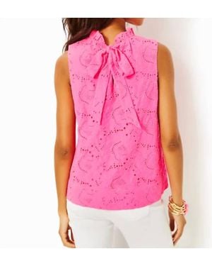 Lilly Pulitzer Dahliana Eyelet Top - Pink