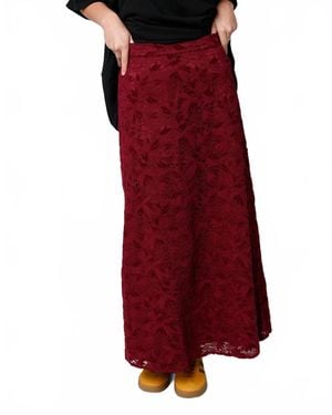 FRNCH Hebert Bordeaux Skirt - Red