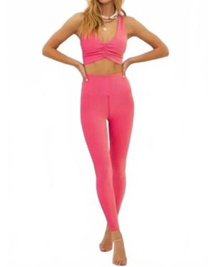 Beach Riot Tayler Ribbed Leggings - Pink