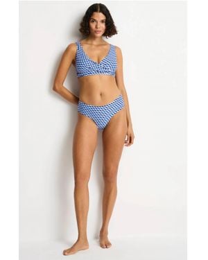 Sea Level Solara Mid Rise Bikini Bottom - Orange