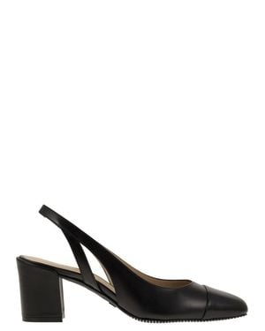 Stuart Weitzman Pointed Pumps With Block Heel - Black