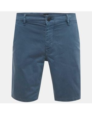 BOSS Cotton Slim Fit Shorts - Blue