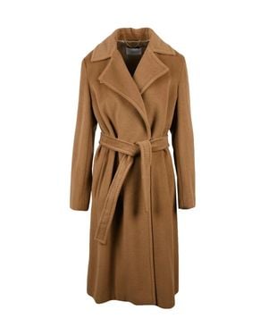 Marella Wool-Cashmere Xavier Coat - Brown
