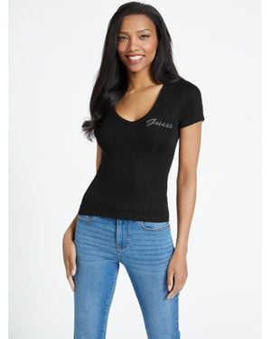 Guess Frankie Logo Tee - Blue