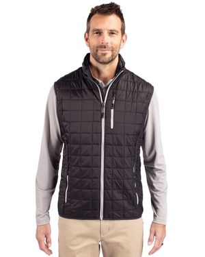 Cutter & Buck Rainier Primaloft Eco Insulated Full Zip Puffer Vest - Blue