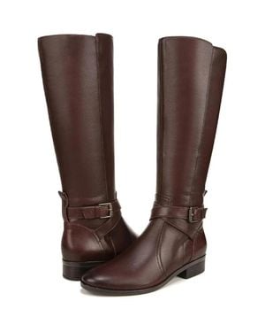 Naturalizer Rena H7783L4208 Boots Chocolate Leather Knee High Hawk3087 - Brown