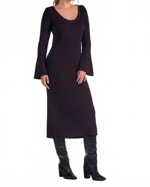 Elan Long Scoop Neck Maxi Dress - Blue