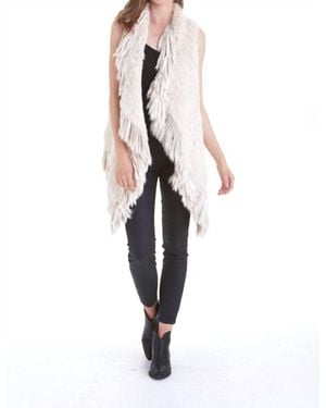 Love Token Quinn Fur Vest - White