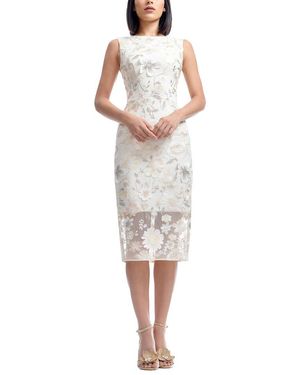 sylvia floral prairie midi dress Red Dress | Blue Floral Cotton Prairie Midi Dress