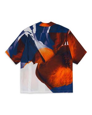 TAAK Flower Printed Button-Down Shirt - Blue