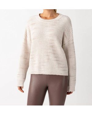 Sanctuary Cozy V Back Sweater - White