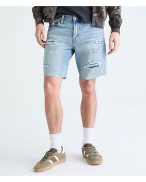 Aéropostale Premium Air Denim Shorts 9" - Blue