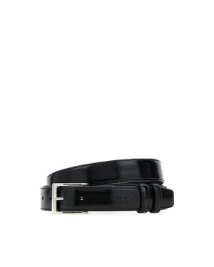 Hogan Sleek Leather Belt - Black